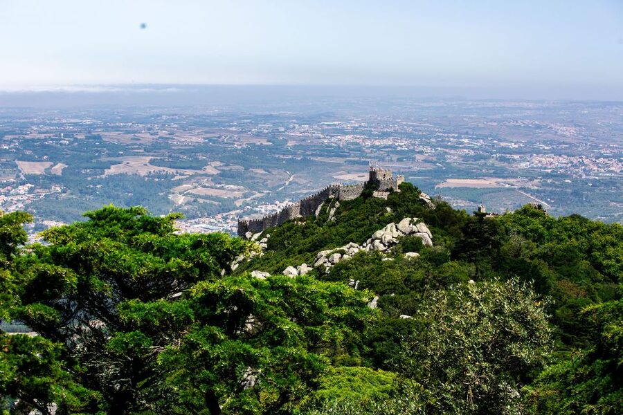 From Sintra: Pena Palace Guided Tour - The short van ride to Pena Palace