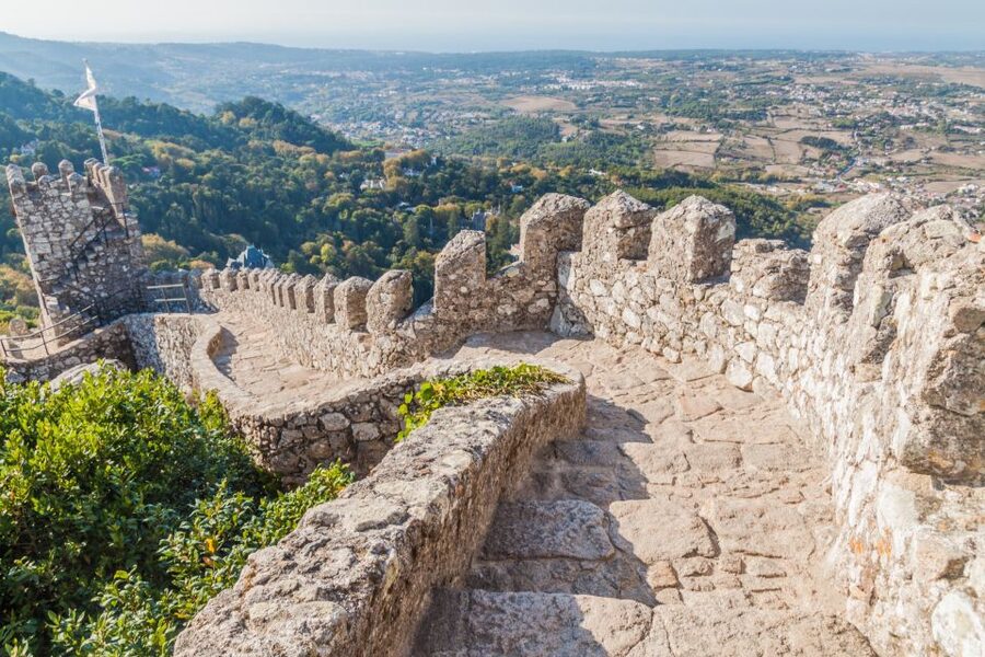 Sintra: Castle of the Moors E-Ticket and Audio Guide - Walking the walls: bring layers, and manage the view mood