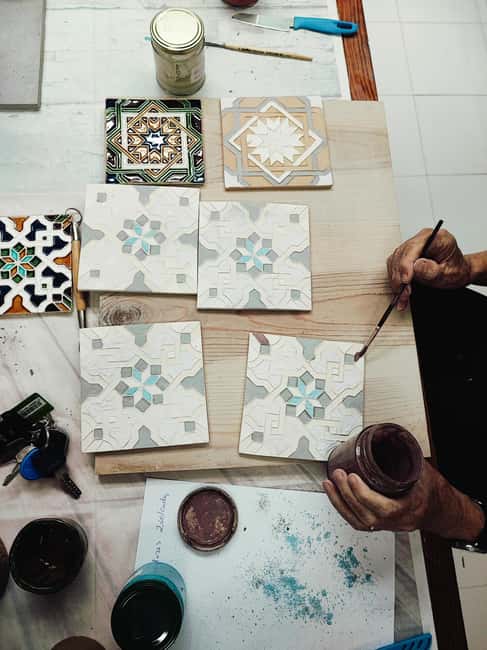 Sintra: Hispanic Moorish Tile Workshop - From Clay to Colored Glazes: How the 3–5pm Workshop Flows