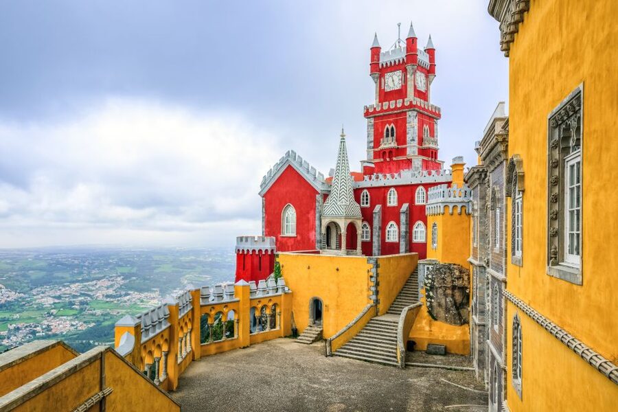 Sintra: Pena Palace and Park Entrance Ticket - Getting to the Palace: The Ramp, the Two Wings, and the Castle Feel