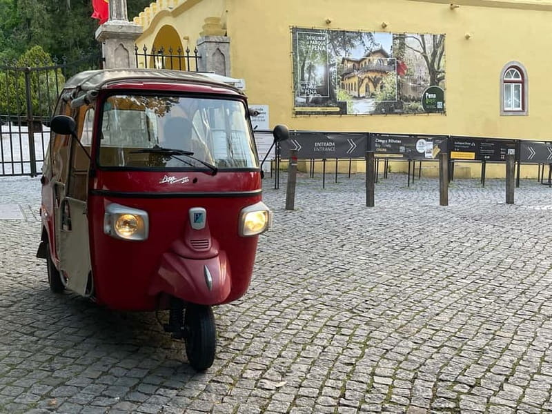 Sintra: Pena Palace and Park Entry Ticket with Tuk Tuk Ride - Riding through Sintra with driver commentary from the road