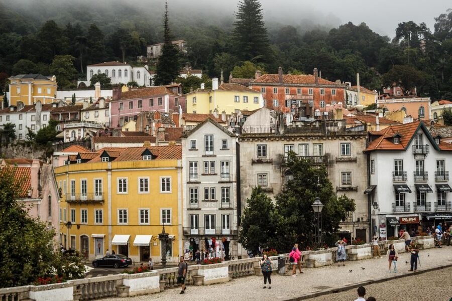 Sintra: Pena Palce + Cabo da Roca + Cascais from Lisbon - Pena Palace: colorful facades, terraces, and a guided walk you can use